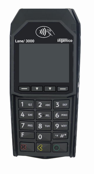 Ingenico Lane 3000: Responsive Pin Pad, Swipe, and Tap Functionality